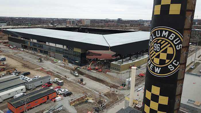 The Columbus Crew's new stadium is under construction